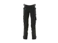 Mascot Werkbroek stretch met cordura kniezakken zwart 76C52