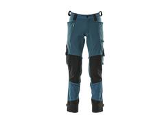 Mascot Werkbroek stretch met cordura kniezakken donkerpetrol 90C50