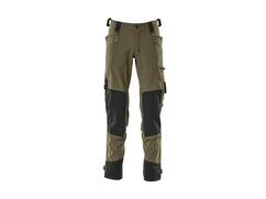 Mascot Werkbroek stretch met cordura kniezakken mosgroen 82C49