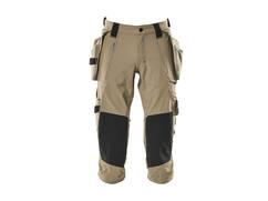 MASCOT Driekwart werkbroek stretch met spijkerz LICHTKHAKI C60