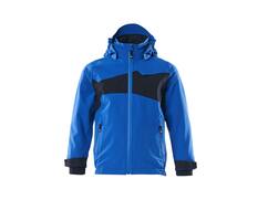 Mascot Softshelljack waterdicht kinderen helder blauw/donkermarine 128