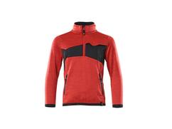 Mascot Fleecetrui kinderen signaalrood/zwart 152