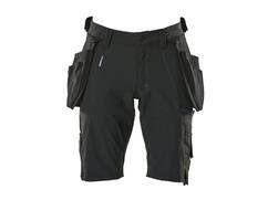 Mascot Korte werkbroek stretch met spijkerzakken zwart C51
