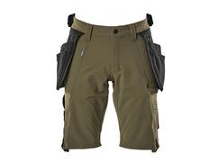 Mascot Korte werkbroek stretch met spijkerzakken mosgroen C66