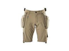 Mascot Korte werkbroek stretch met spijkerzakken lichtkhaki C58