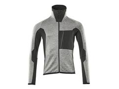 Mascot Microfleece jack stretch hoge kraag grijs-melêe/zwart S