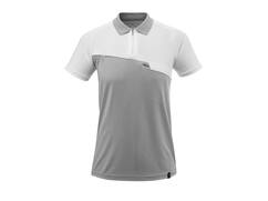 Mascot Poloshirt met borstzak grijs-mêlee/wit L