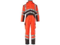 MASCOT Safara winter boilersuit FLUORESCEREND ROOD/ZWART ANTRACIET L