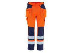 Mascot Almas werkbroek holster pockets oranje/marine 90C52