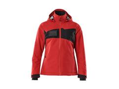 Mascot Winterjack met climascot dames signaalrood/zwart L