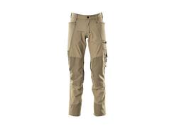 Mascot Werkbroek stretch met kniezakken lichtkhaki 76C42