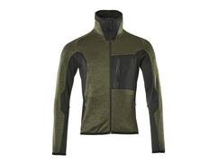 MASCOT Microfleece jack stretch hoge kraag MOSGROEN/ZWART XL