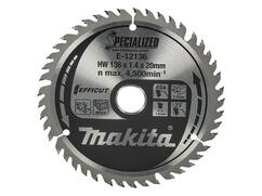 Makita Cirkelzaagblad hout / 45 TANDS 136X20X1.4