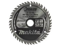 Makita Cirkelzaagblad hout / 45 TANDS 136X20X1.4