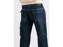 247 Jeans Spijkerwerkbroek stretch met kniezakken BISON D30 W38-L34