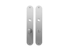 GPF plaatschild afgerond 40x240x2mm WC63/8 g 1100.22 WC63/8 GR
