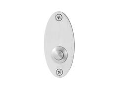GPF Beldrukker ovaal 80x38x2mm met rvs butto 9827.43
