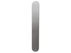 GPF Gatdeel langschild XLgeheel blind RVS GEBORSTELD
