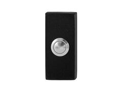GPF Beldrukker met RVS button ZWART