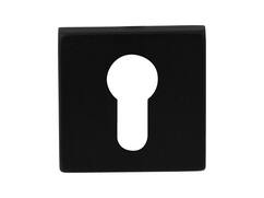 GPF Cilinderrozet vierkant 50x50x8mm Zwart