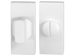GPF Toiletgarnituur stift 8mm grote knop WIT