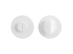 GPF Toiletgarnituur stift 5mm grote knop WIT