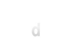 GPF Letter D/ 156 mm Wit