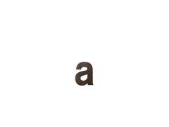 GPF Letter A/ 116 mm Dark blend