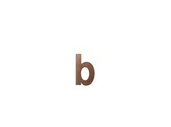GPF Letter B/ 156 mm Bronze blend