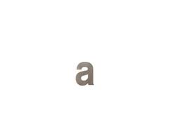 GPF Letter A/ 116 mm Mocca blend