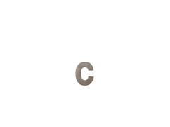 GPF Letter C/ 116 mm Mocca blend
