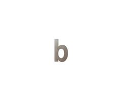 GPF Letter B/ 156 mm Mocca blend