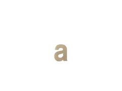 GPF Letter A/ 116 mm Champagne blend