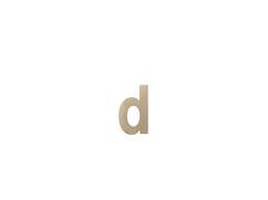 GPF Letter D/ 156 mm Champagne blend