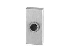 GPF Beldrukker met zwarte button RVS GEBORSTELD