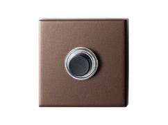 GPF Beldrukker vierkant met zwarte button BRONZE BLEND