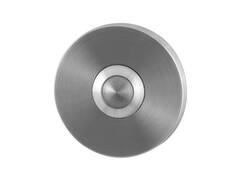 GPF Beldrukker rond met RVS button RVS GEBORSTELD