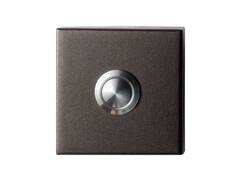 GPF Beldrukker vierkant met RVS button DARK BLEND