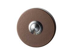 GPF Beldrukker rond met RVS button BRONZE BLEND