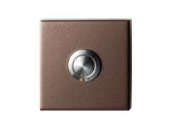 GPF Beldrukker vierkant met RVS button BRONZE BLEND