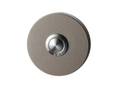 GPF Beldrukker rond met RVS button MOCCA BLEND