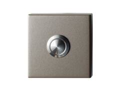 GPF Beldrukker vierkant met RVS button MOCCA BLEND