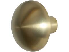GPF Paddenstoel knop draaibaar incl. kruksti PVD MAT MESSING
