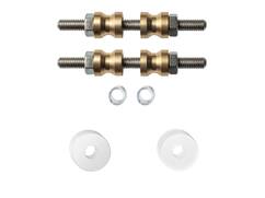GPF Glasdeur set met vlakke witte rozet WIT