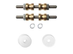 GPF Glasdeur set met vlakke witte rozet WIT
