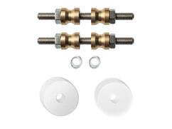 GPF Glasdeur set met vlakke witte rozet WIT