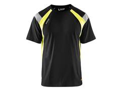 Blaklader T-Shirt High Visiblity 3332 ZWART/GEEL M