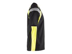 Blaklader T-Shirt High Visiblity 3332 ZWART/GEEL L