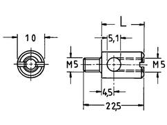 Junie Verlengbus tbv drukcilinder 2960 10MM