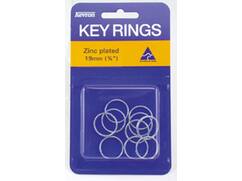 KEVRON Sleutelringen blister 10 stuks ID1041 PP10 19MM